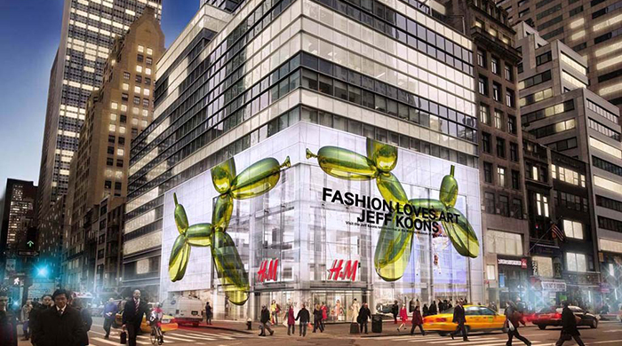 H&M привлекли к сотрудничеству Джеффа Кунса