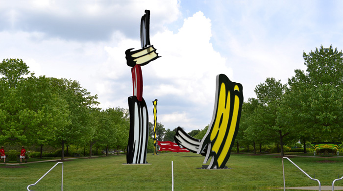 Пять гигантских скульптур Роя Лихтенштейна выставят в США