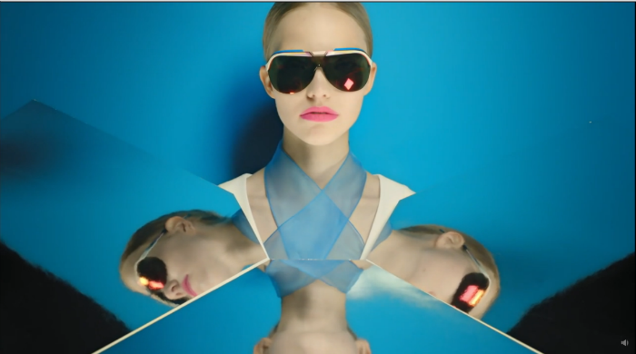 Саша Лусс в рекламной кампании очков Dior