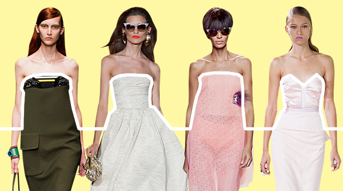 7 способов носить платье-бюстье