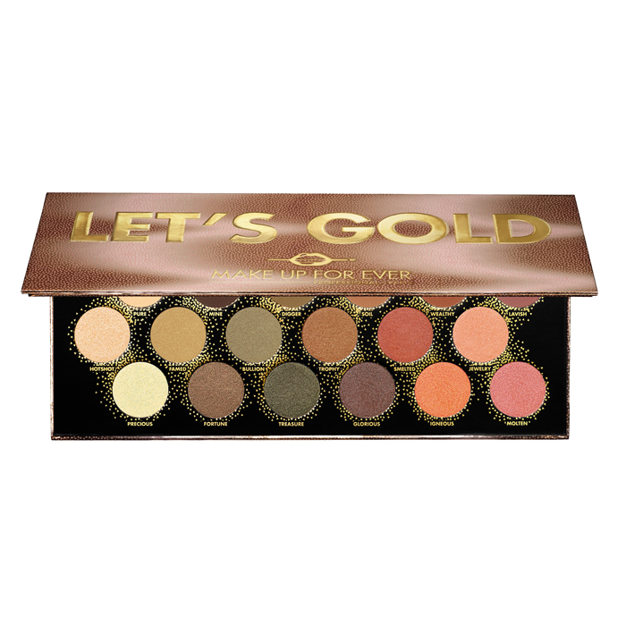 Палетка теней Let’s Gold Palette от Make Up For Ever — выбор Buro. (фото 1)