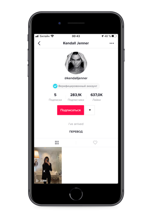 Кендалл Дженнер завела аккаунт в TikTok (фото 1)