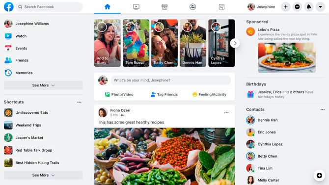 Facebook обновила дизайн десктопной версии (фото 1)
