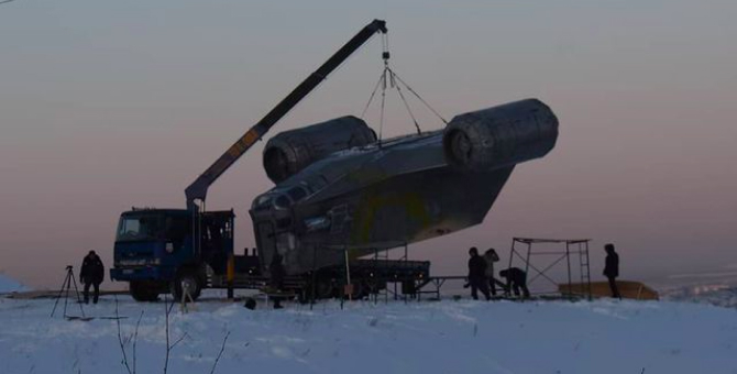 В Якутске появился космический корабль из сериала «Мандалорец»