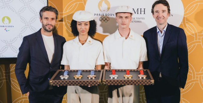 Louis Vuitton создал подносы для олимпийских медалей