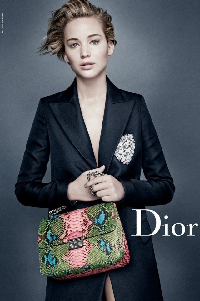 Дженнифер Лоуренс в рекламной кампании Miss Dior