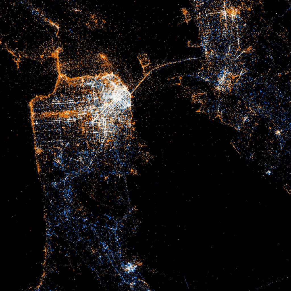 Сан Франциско вид из космоса
