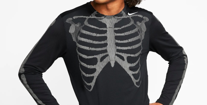 nike running skeleton