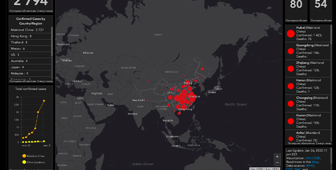 Коронавирус официальная карта