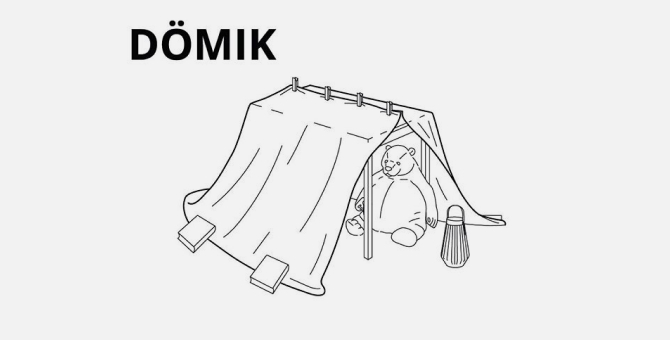 IKEA выпустила инструкцию по созданию домиков из товаров компании