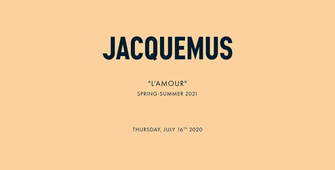 Jacquemus представит новую коллекцию 16 июля