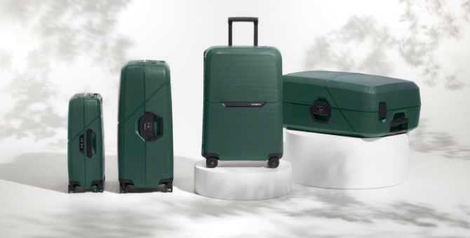 Samsonite выпустил чемоданы из пластиковых бутылок и баночек из-под йогурта