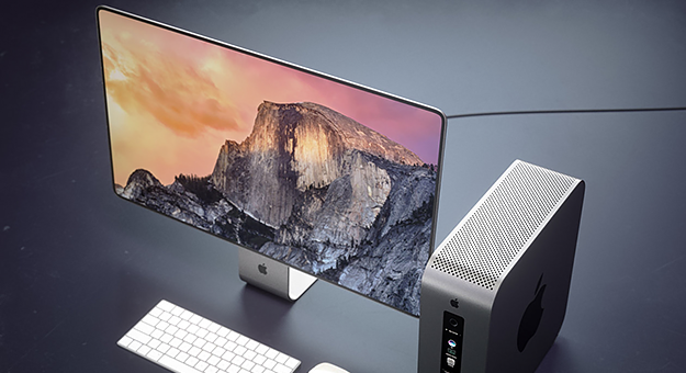 Представлен концепт нового модульного Mac Pro и монитора Apple Cinema Display