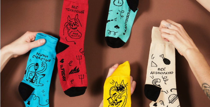 St.Friday Socks выпустил носки к 200-летию Достоевского