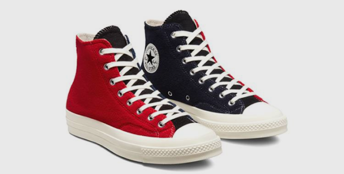 Converse и Beyond Retro сделали кеды из переработанных флисовых курток