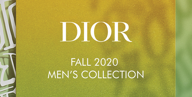 Онлайн-трансляция шоу Dior Men, коллекция pre-fall 2020