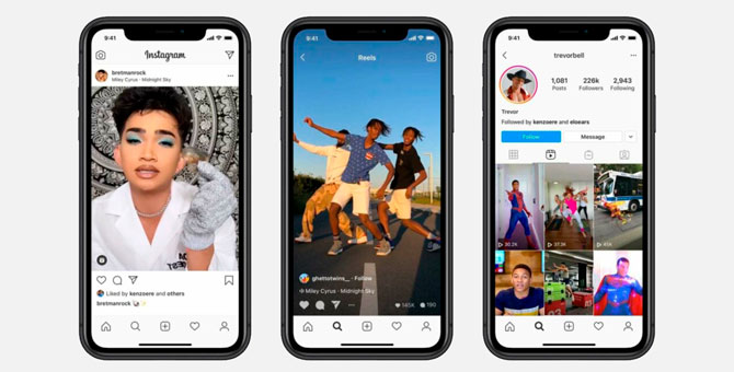 Instagram запустил Reels — аналог TikTok
