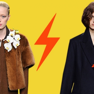 Голосование: броши-цветы на показах Fendi и Dries Van Noten