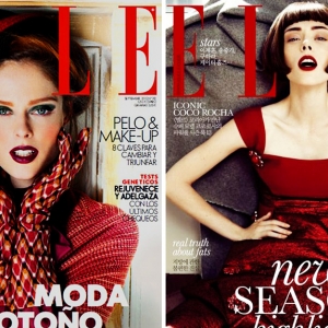 Обложки Коко Роша: Elle Spain VS Elle Korea