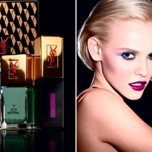 Гинта Лапина в весенней рекламе YSL Beauty 