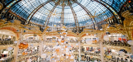 Новогодний шопинг в Galeries Lafayette