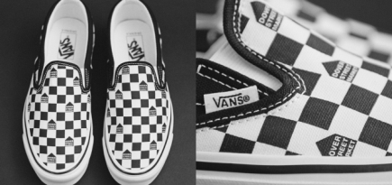 Vans выпустил слипоны с лого Dover Street Market вместо «шашечек»