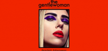 Скарлетт Йоханссон снялась с цветными бровями для обложки The Gentlewoman