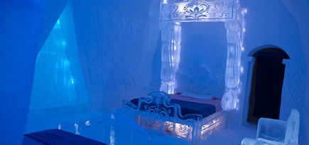 Disney-сьют в ледяном отеле Hôtel de Glace в Квебеке