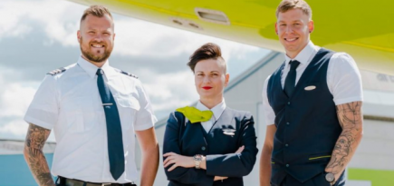 AirBaltic первой в Европе разрешила экипажам самолетов пирсинг и татуировки