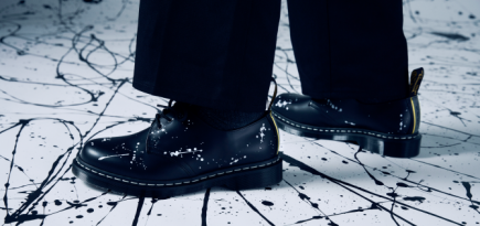 Dr. Martens и Neighborhood выпустили ботинки с каплями краски