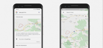 Google Карты будут показывать лесные пожары в реальном времени