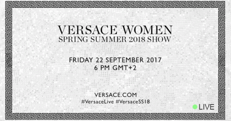 Прямая трансляция Versace весна-лето 2018