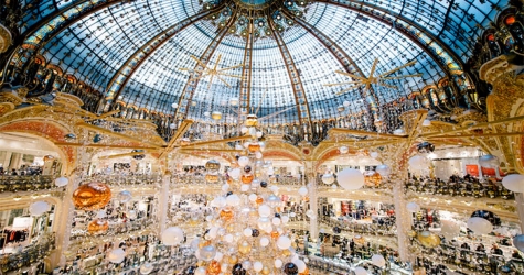 Новогодний шопинг в Galeries Lafayette