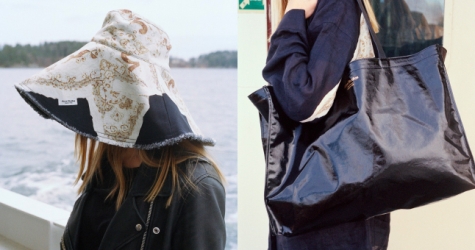 Acne Studios сделал съемку с сумками и головными уборами на острове в Швеции