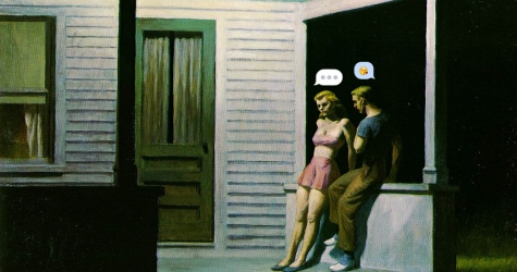 Emoji tribute to Edward Hopper