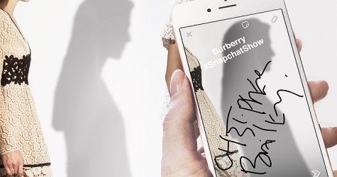 Burberry объявил о сотрудничестве со Snapchat