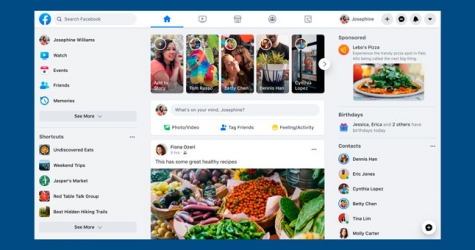 Facebook обновила дизайн десктопной версии