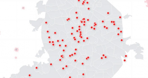 Появилась карта распространения коронавируса по Москве