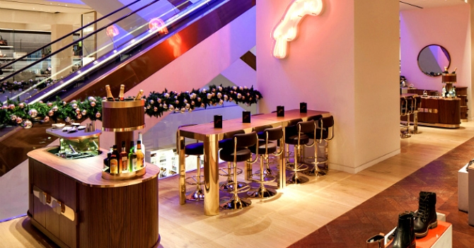 Новый pop-up бар Mark's bar в Selfridges от Lee Broom