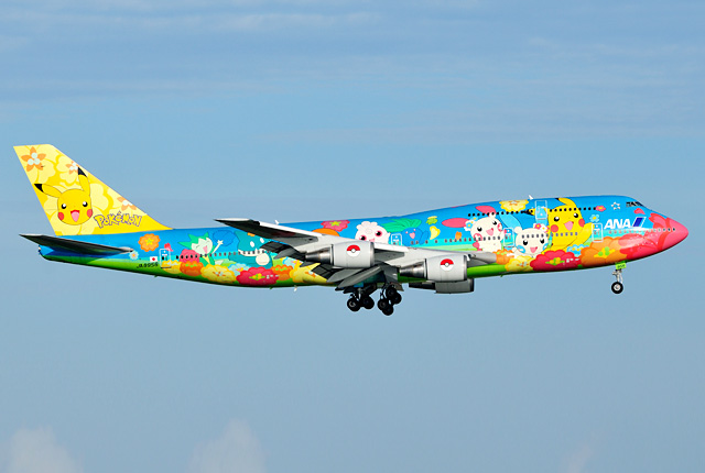 Pokémon Jet с Пикачу для поклонников популярной игры Nintendo и аниме от ANA Airlines