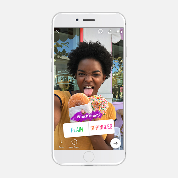 Инстаграм запустил функцию опросов в сториз