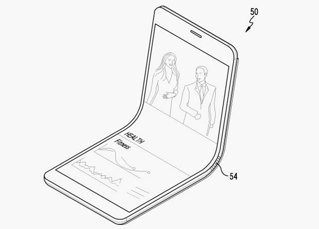 Samsung запатентовал складывающийся смартфон