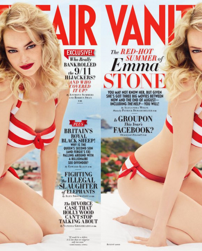 Эмма Стоун на обложке Vanity Fair