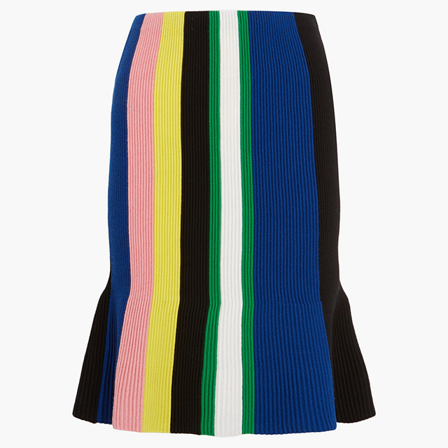 J.W.Anderson<p><a target=\"_blank\" href=\"https://www.net-a-porter.com/ua/en/product/649426/JWAnderson/striped-ribbed-merino-wool-skirt\">net-a-porter.com</a></p>