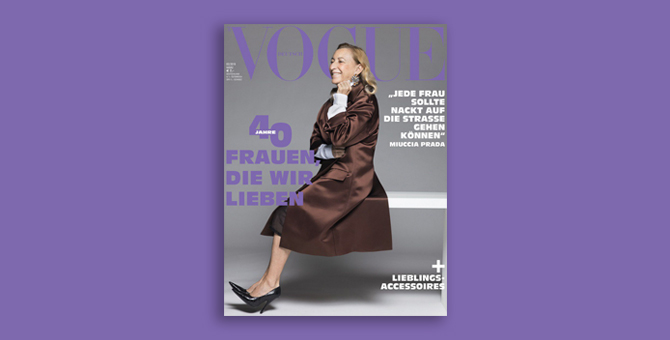 Миучча Прада и Изабелла Росселлини стали героинями нового номера Vogue Germany