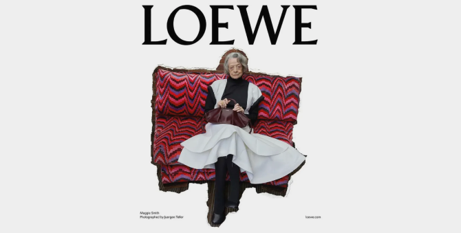 Звезда «Гарри Поттера» Мэгги Смит снялась в рекламной кампании Loewe