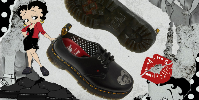 Dr. Martens выпустил коллекцию по мотивам мультфильмов про Бетти Буп