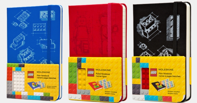 Новая серия лимитированных блокнотов Moleskine и LEGO